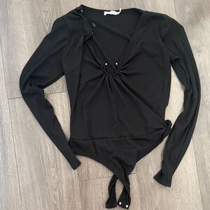 Black Long Sleeve Bodysuit